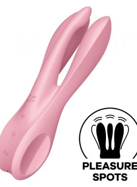 SATISFYER - THREESOME 1 VIBRATOR PINK