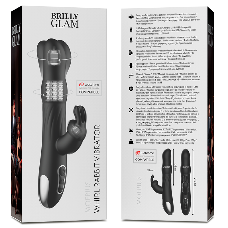 BRILLY GLAM - MOEBIUS RABBIT VIBRATOR & ROTATOR + WATCHME REMOTE CONTROL - Image 7
