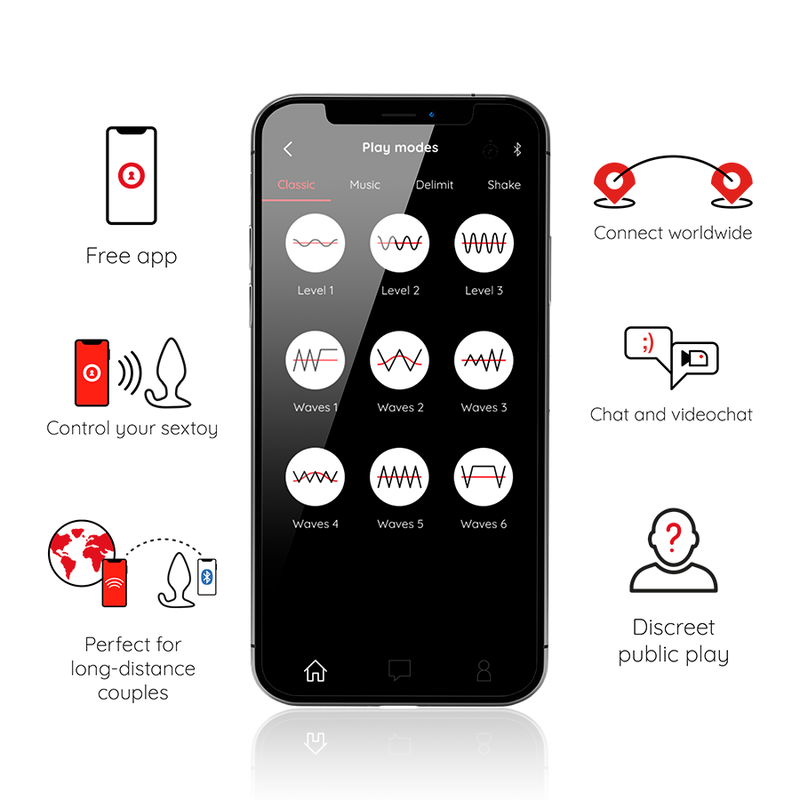 ONINDER - RIO VIBRATING ANAL PLUG BLACK - FREE APP - Image 3