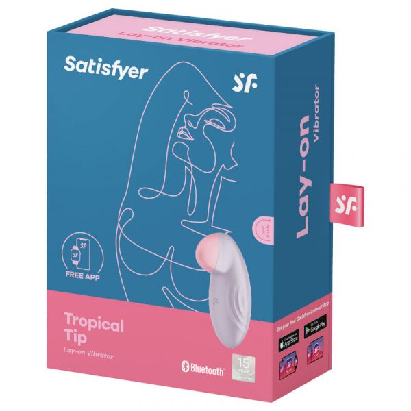 SATISFYER - TROPICAL TIP LAY-ON VIBRATOR LILAC - Image 5