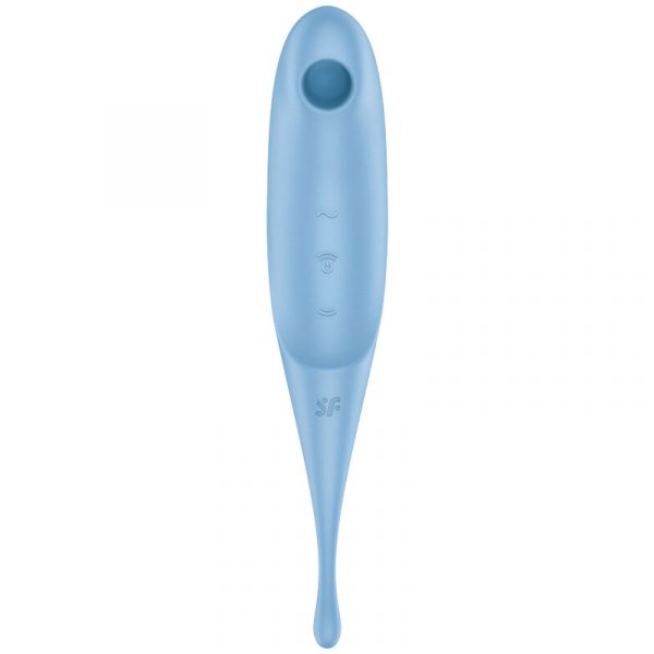 SATISFYER - TWIRLING PRO AIR PULSE STIMULATOR & VIBRATOR BLUE - Image 2