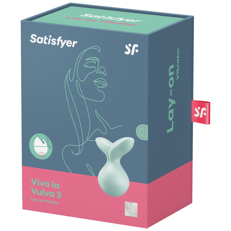 SATISFYER - VIVA LA VULVA 3 LAY-ON VIBRATOR GREEN - Image 4