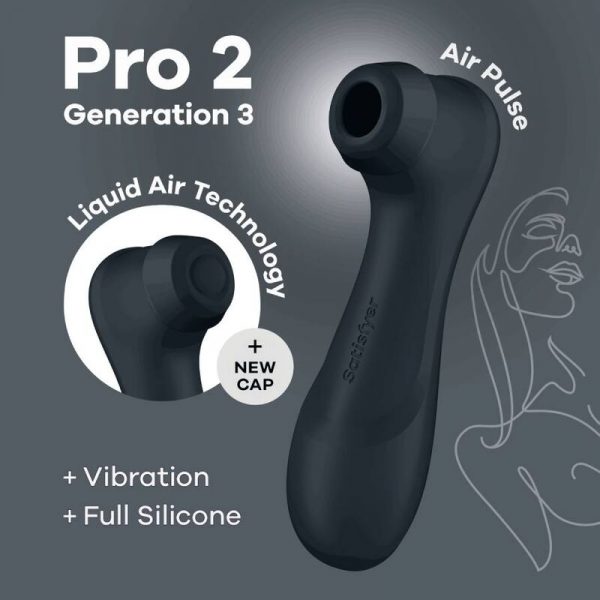 SATISFYER - PRO 2 GENERATION 3 LIQUID AIR TECHNOLOGY BLACK - Image 5