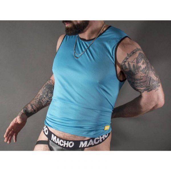 MACHO - BLUE T-SHIRT S/M - Image 2