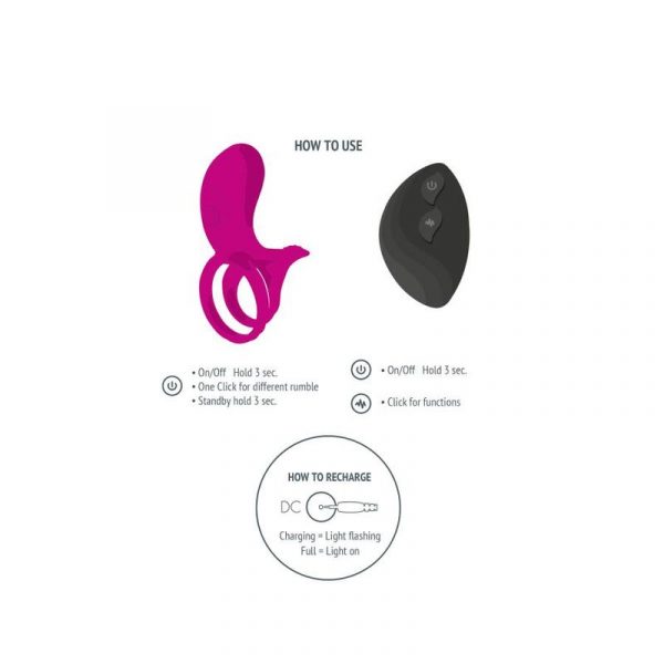 XOCOON - COUPLES STIMULATOR RING FUCHSIA - Image 4