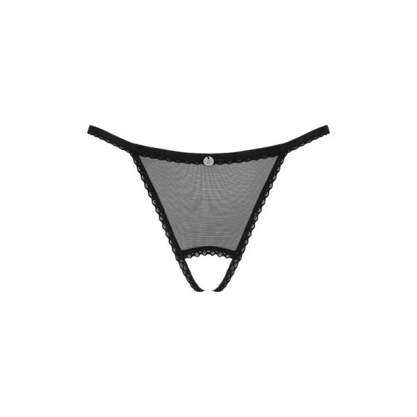 OBSESSIVE - CELIA NOIR CROTCHLESS THONG M/L - Image 5