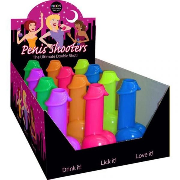 KHEPER GAMES NEON SHOTS FORM PENIS 1 UNIT (RANDOM COLOR)