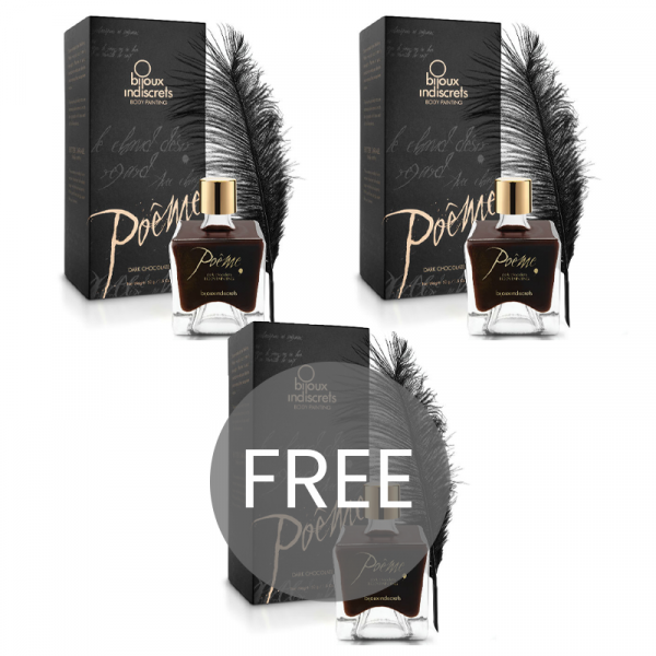 BIJOUX POEME BODY PAINTING DARK CHOCOLATE 2 + 1 FREE