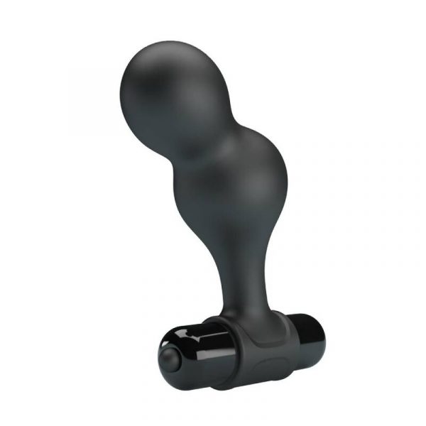 MR PLAY - BLACK SILICONE VIBRATOR ANAL PLUG - Image 4