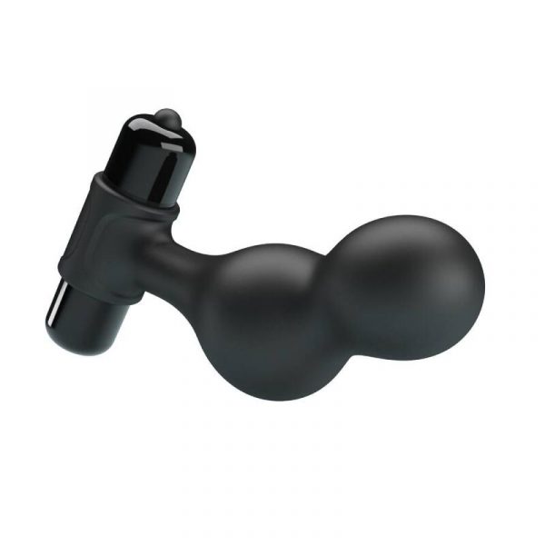 MR PLAY - BLACK SILICONE VIBRATOR ANAL PLUG - Image 5