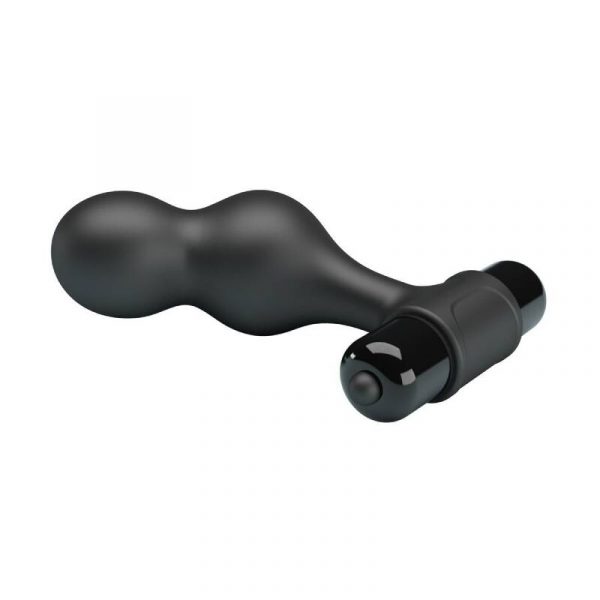 MR PLAY - BLACK SILICONE VIBRATOR ANAL PLUG - Image 6