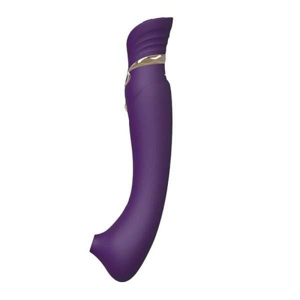 ZALO - QUEEN SET PULSE WAVE CLIT STIM PURPLE - Image 10