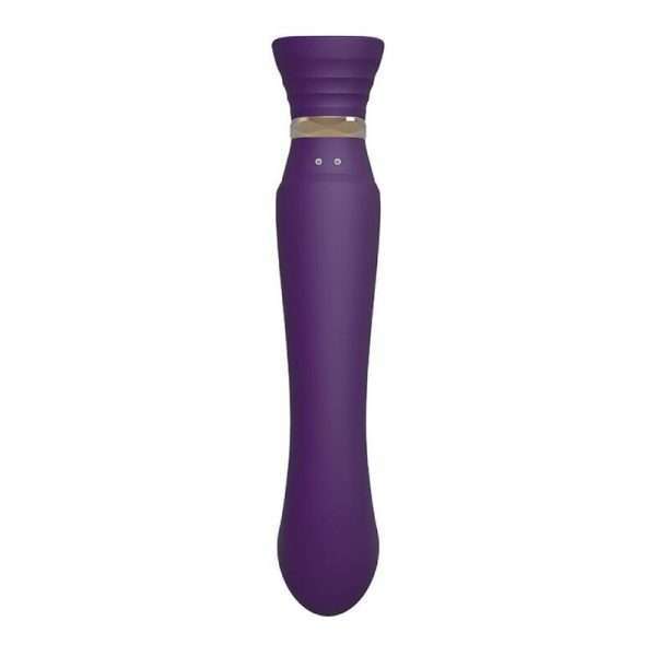 ZALO - QUEEN SET PULSE WAVE CLIT STIM PURPLE - Image 9