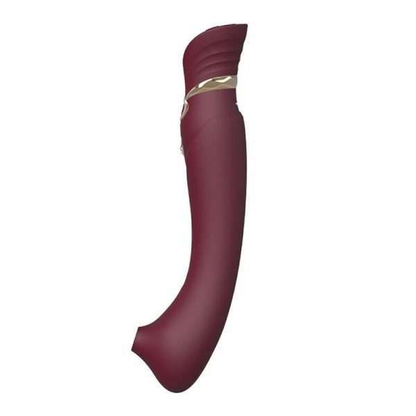 ZALO - QUEEN SET PULSE WAVE CLIT STIM RED - Image 10