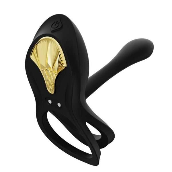 ZALO - BAYEK VIBRATING COUPLES RING BLACK - Image 11