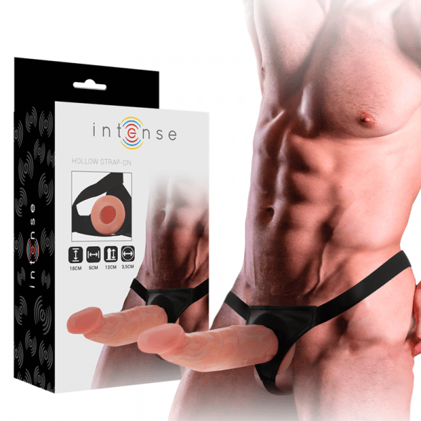 INTENSE - HOLLOW HARNESS WITH DILDO 18 X 3.5 CM - Image 2