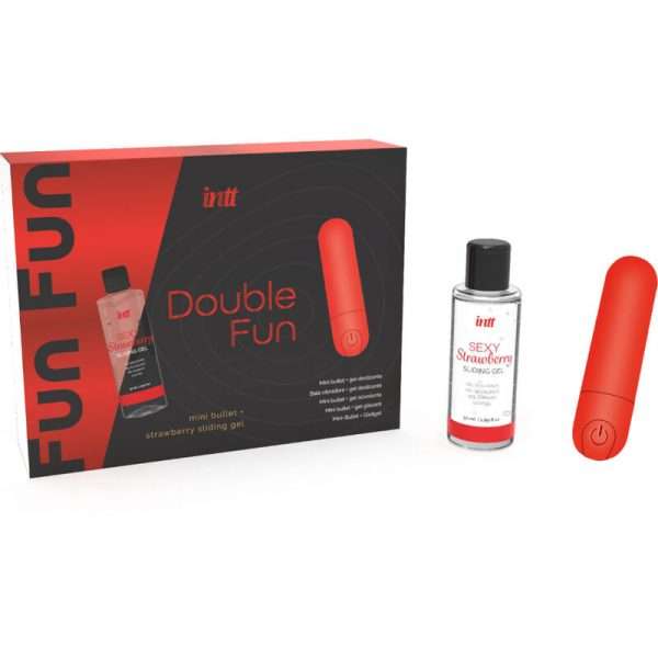 INTT RELEASES - DOUBLE FUN KIT WITH VIBRATING BULLET AND STRAWBERRY MASSAGE GEL - Image 3