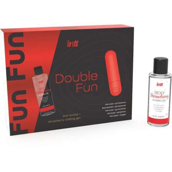 INTT RELEASES - DOUBLE FUN KIT WITH VIBRATING BULLET AND STRAWBERRY MASSAGE GEL - Image 2