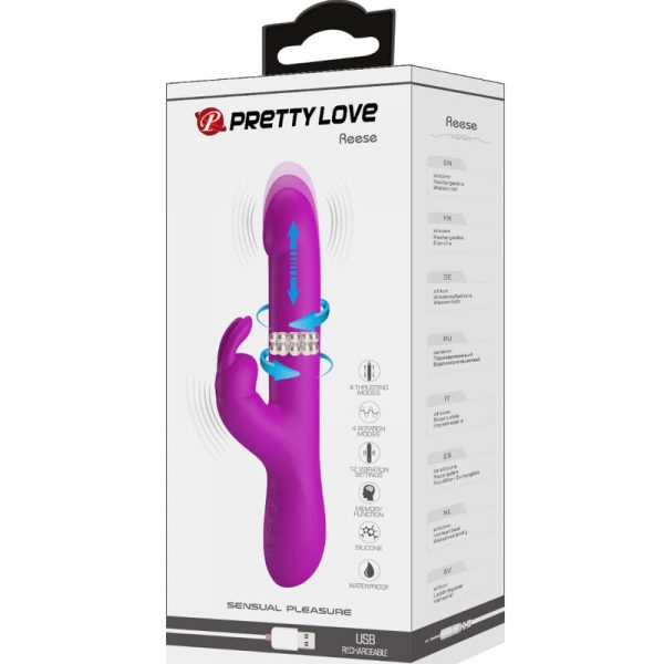 PRETTY LOVE - REESE VIBRATOR WITH PURPLE ROTATION - Image 10