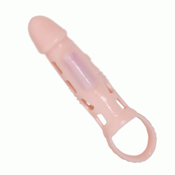 PRETTY LOVE - HARRISON PENIS EXTENDER COVER WITH VIBRATION AND STRAP 13.5 CM - Image 4