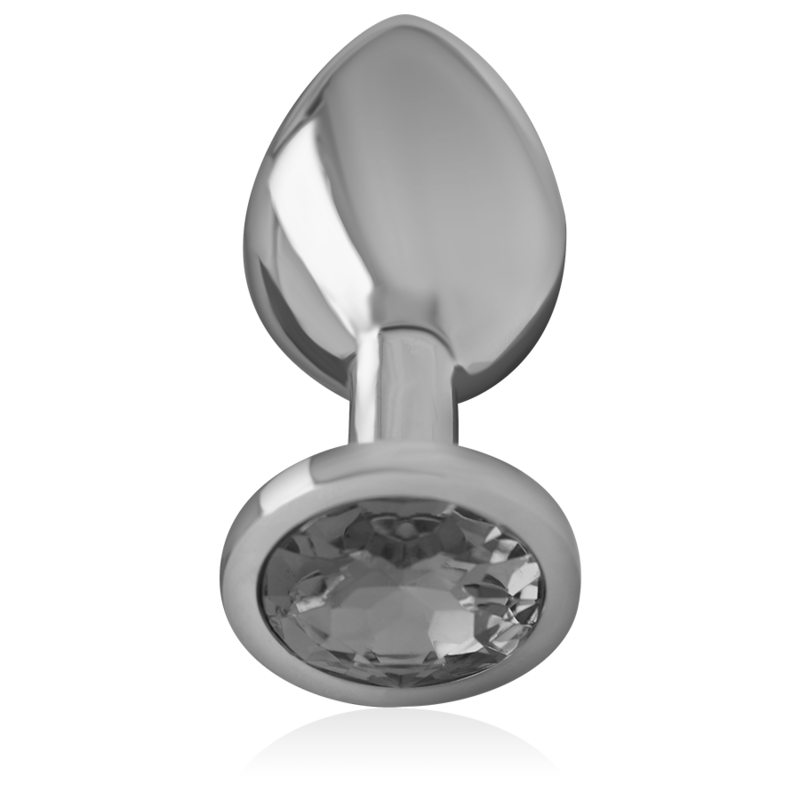 INTENSE - ALUMINUM METAL ANAL PLUG WITH BLACK GLASS SIZE M - Image 3