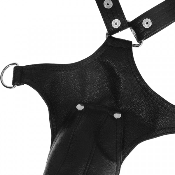 FETISH SUBMISSIVE ATTITUDE - MEN'S ECO-LEATHER JOCK STRAP HARNESS - Image 4