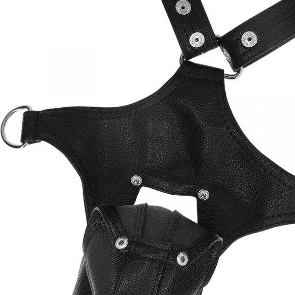 FETISH SUBMISSIVE ATTITUDE - MEN'S ECO-LEATHER JOCK STRAP HARNESS - Image 5