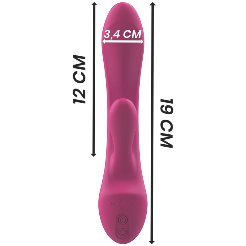 INTENSE - LUIGI RABBIT VIBRATOR PINK LIQUID SILICONE - Image 7