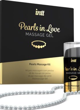 INTT MASSAGE & ORAL SEX - PEARLS IN LOVE WITH PEARL NECKLACE AND SILICONE GEL