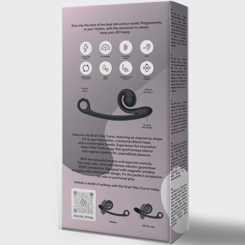 SNAIL VIBE - CURVE VIBRATOR BLACK - Image 5
