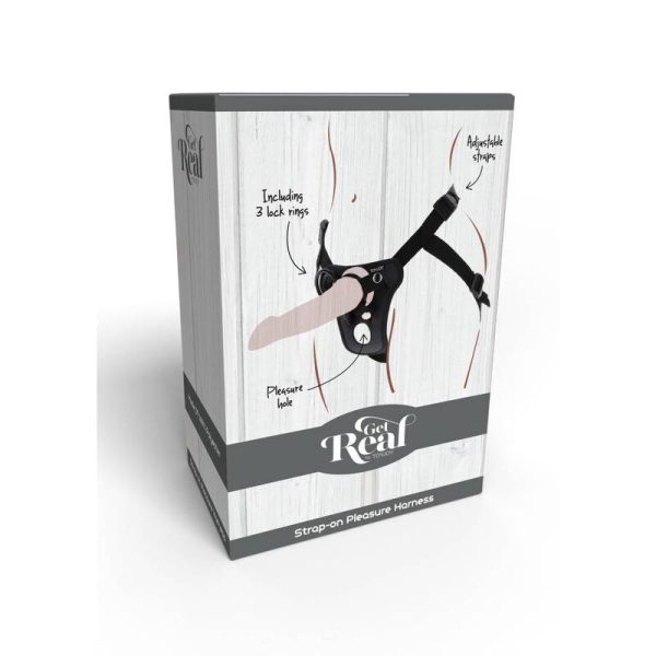 GET REAL - STRAP-ON PLEASURE HARNESS BLACK - Image 9