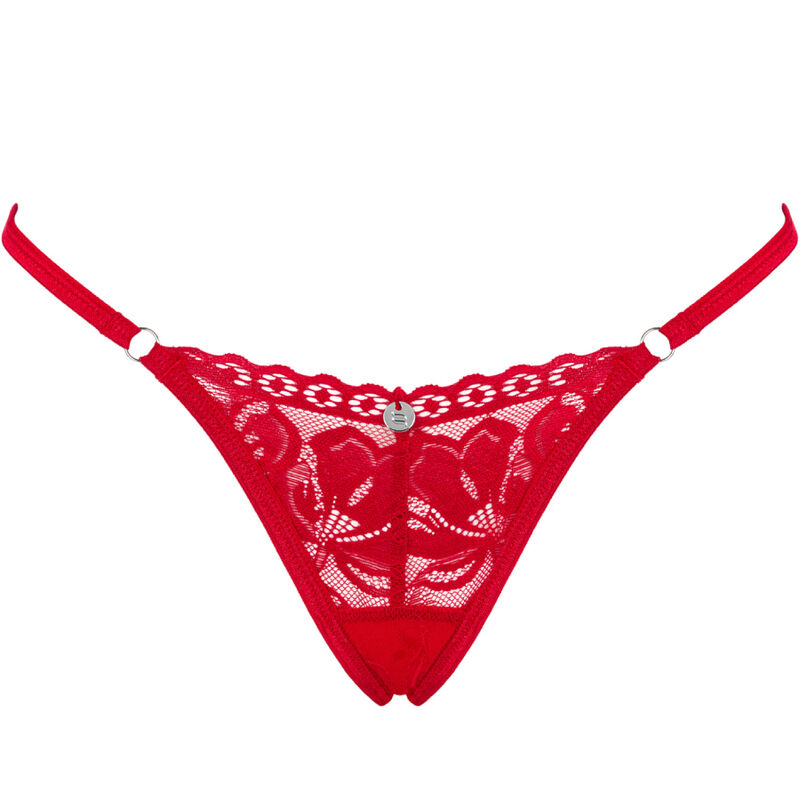 OBSESSIVE - LACELOVE THONG RED XS/S - Image 5