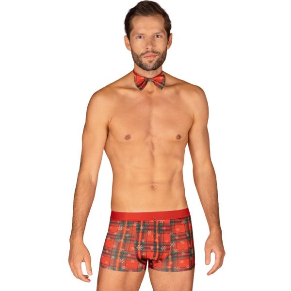 OBSESSIVE - MS MERRILO BOXER SHORTS & BOW TIE L/XL