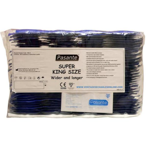 PASANTE - CONDOMS SIZE SUPER KING BAG 144 UNITS - Image 3