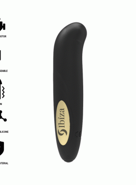 IBIZA - CLIT STIMULATOR USB CHARGER 10 VIBRATION MODES GOLDEN 13 X 2,9