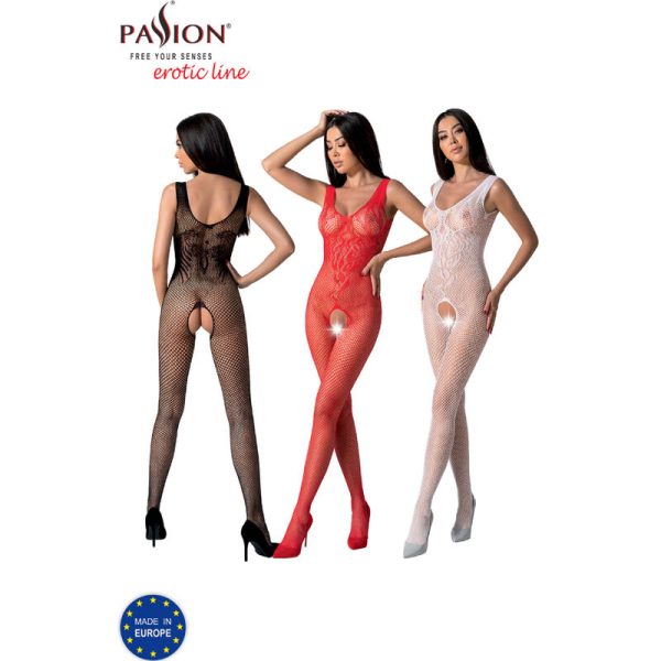 PASSION - BS098 WHITE BODYSTOCKING ONE SIZE - Image 6