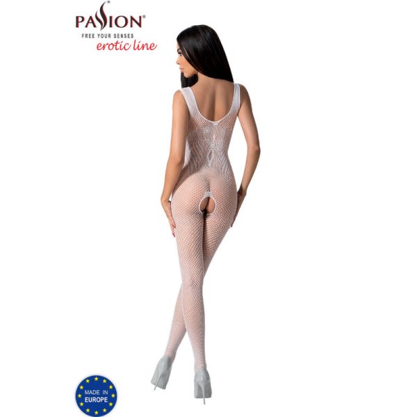 PASSION - BS098 WHITE BODYSTOCKING ONE SIZE - Image 4