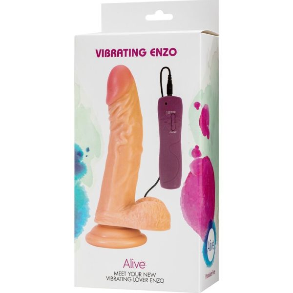 ALIVE - ENZO REALISTIC PENIS VIBRATOR 21 CM - Image 2