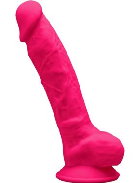 SILEXD - MODEL 1 REALISTIC PENIS PREMIUM SILEXPAN SILICONE FUCHSIA 17.5 CM