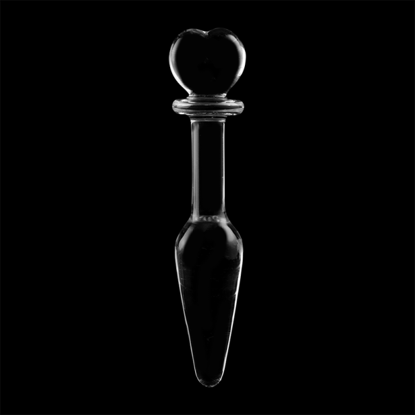 NEBULA SERIES BY IBIZA - MODEL 7 ANAL PLUG BOROSILICATE GLASS CLEAR 13.5 CM -O- 3 CM - Image 7