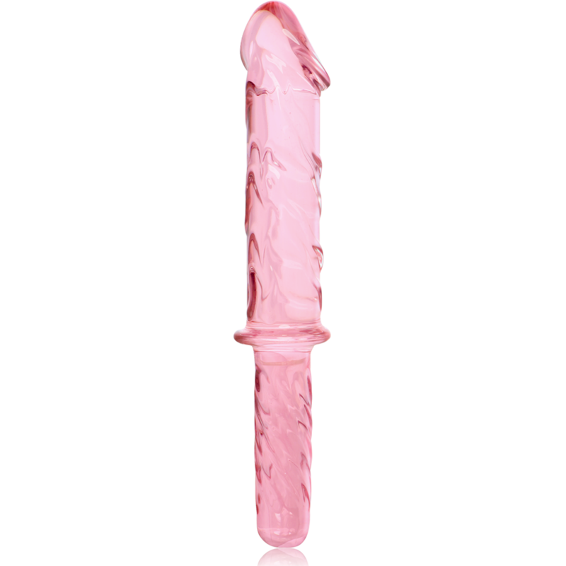 NEBULA SERIES BY IBIZA - MODEL 24 DILDO BOROSILICATE GLASS PINK 28.5 CM -O- 5 CM - Image 3