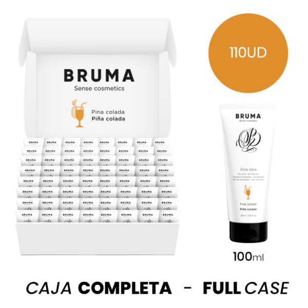 MOQ 110 - BRUMA ALOE VERA SLIDING GEL PINA COLADA FLAVOR - 100 ML