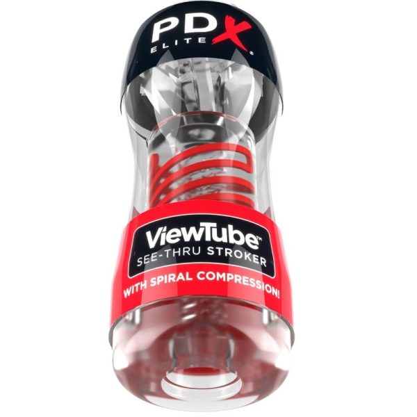 PDX ELITE - STROKER VIEWTUBE 2 SPIRAL COMPRESSION TRANSPARENT - Image 2