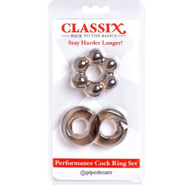 CLASSIX - SET OF 2 RINGS GRAY PENIS - Image 2