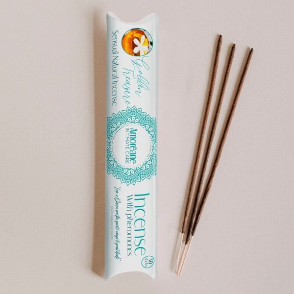 AMOREANE - GOLDEN TREASURE INCENSE WITH PHEROMONES JASMINE AROMA - Image 2