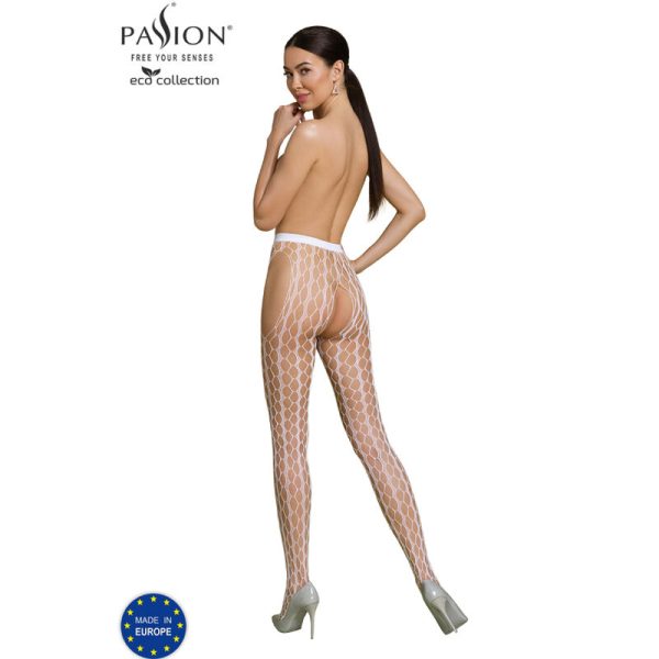 PASSION - ECO COLLECTION BODYSTOCKING ECO S007 WHITE - Image 2