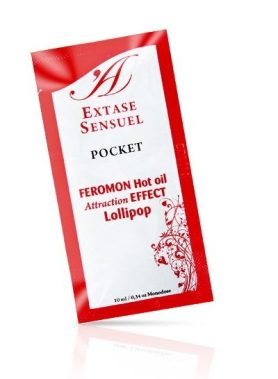 EXTASE SENSUAL - MASSAGE OIL WITH HEAT EFFECT PHEROMONES LOLLIPOP 10 ML