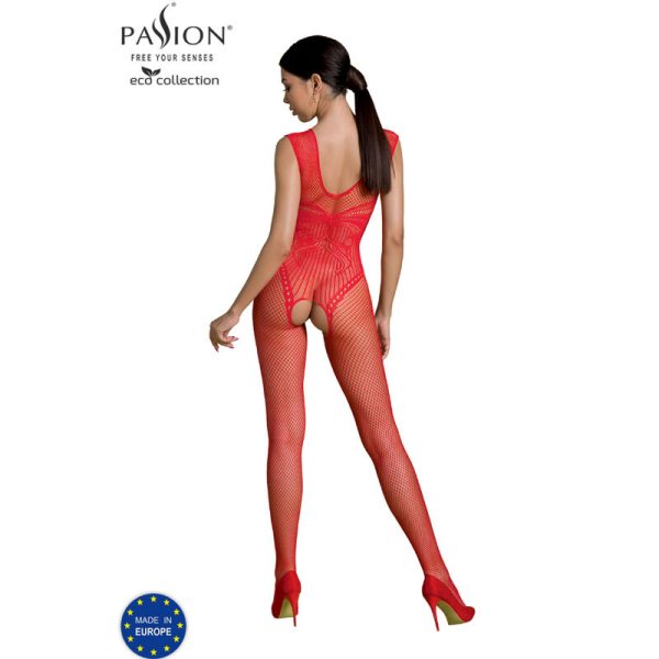 PASSION - ECO COLLECTION BODYSTOCKING ECO BS003 RED - Image 2