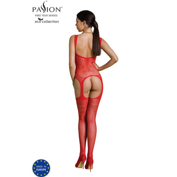 PASSION - ECO COLLECTION BODYSTOCKING ECO BS008 RED - Image 2