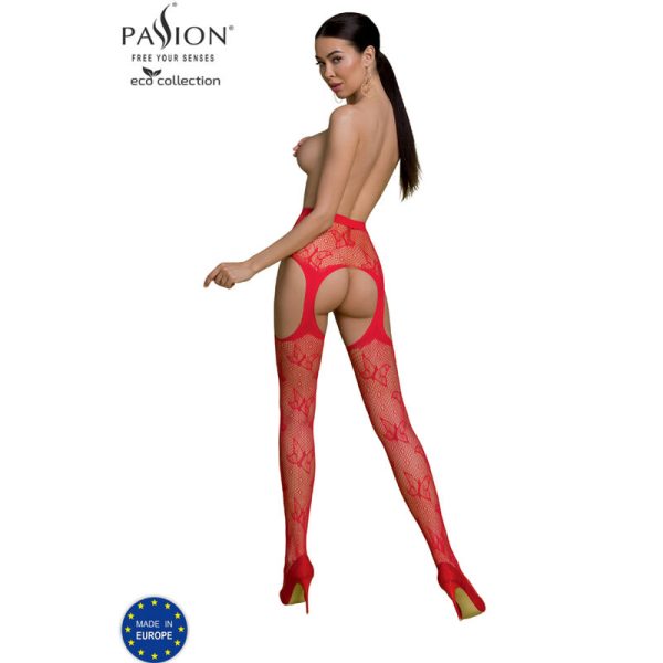 PASSION - ECO COLLECTION BODYSTOCKING ECO S001 RED - Image 2